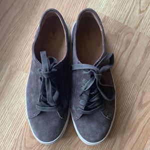Frye Gemma Low Lace Suede Sneaker size 8
